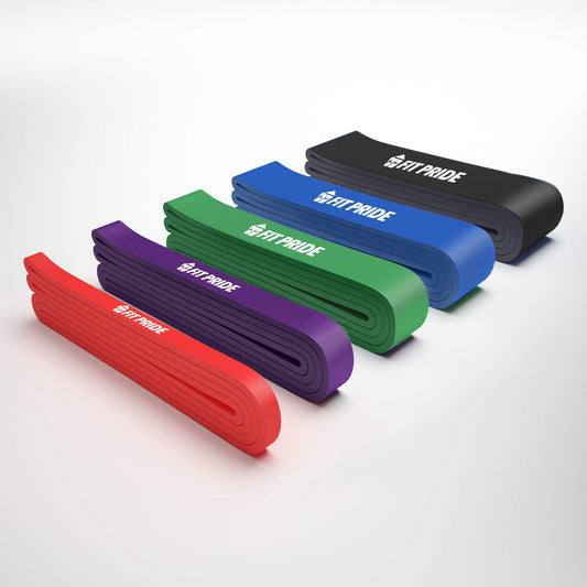 FIT PRIDE - Banda de Resistencia para Ejercicio de dominadas, elástica, Aumenta la Movilidad para Levantamiento de Potencia, Ideal para Entrenamiento, Color Azul