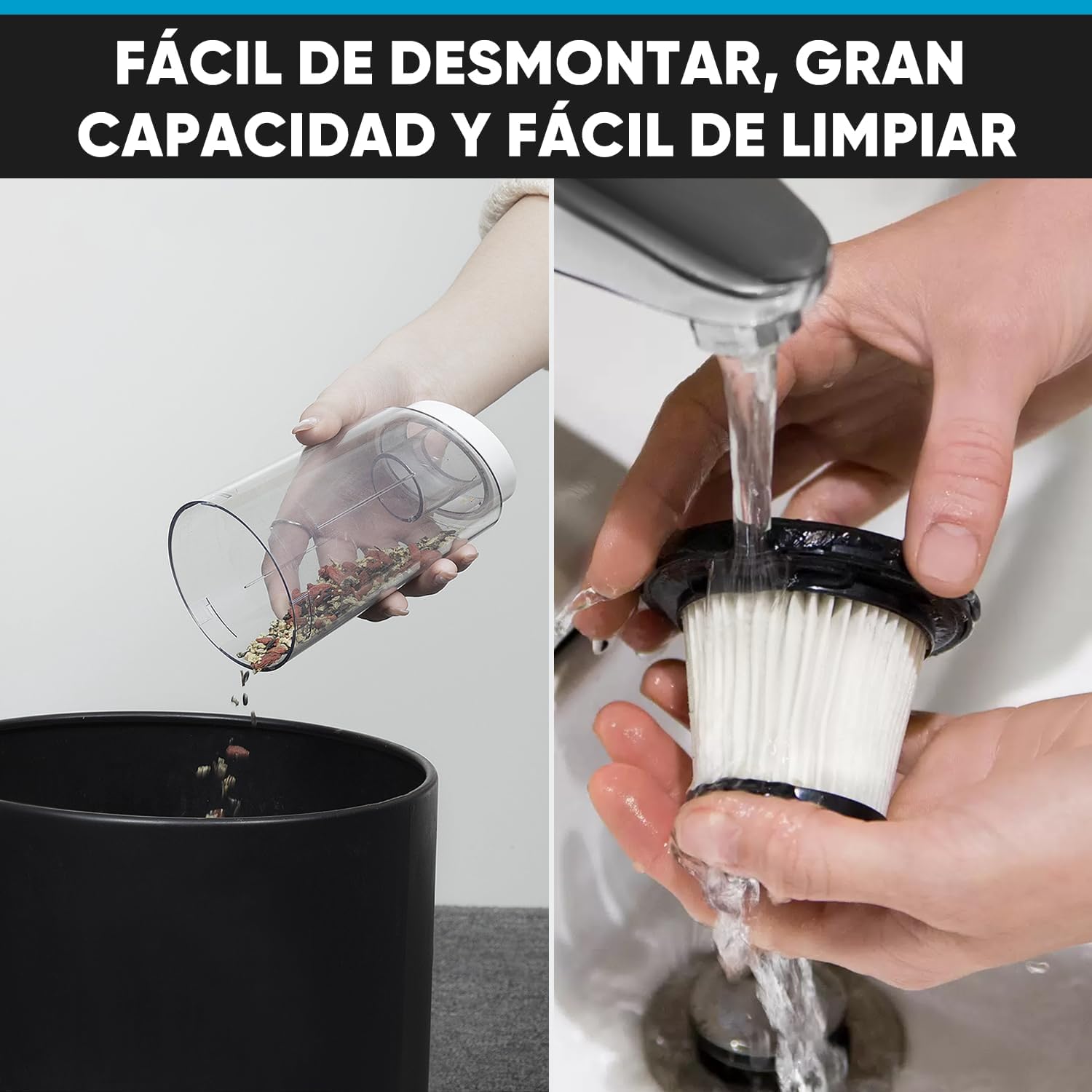 sdlogal LT-113CG Aspirador de Mano portátil inalámbrico para hogar automóvil Color Blanco