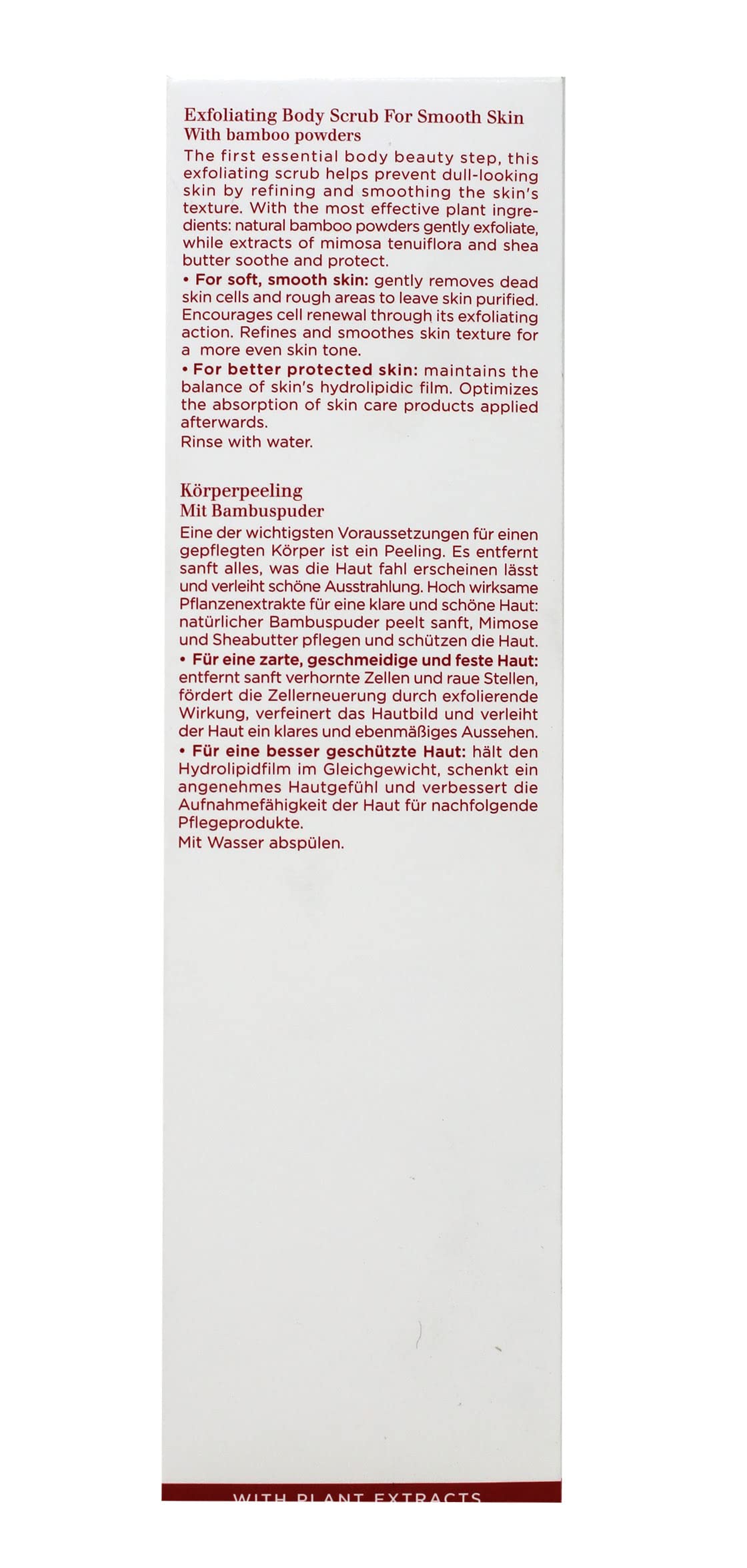 Clarins 200ml Exfoliating Body Scrub for Smooth Skin (with bamboo powders, softens, smoothes and firms)