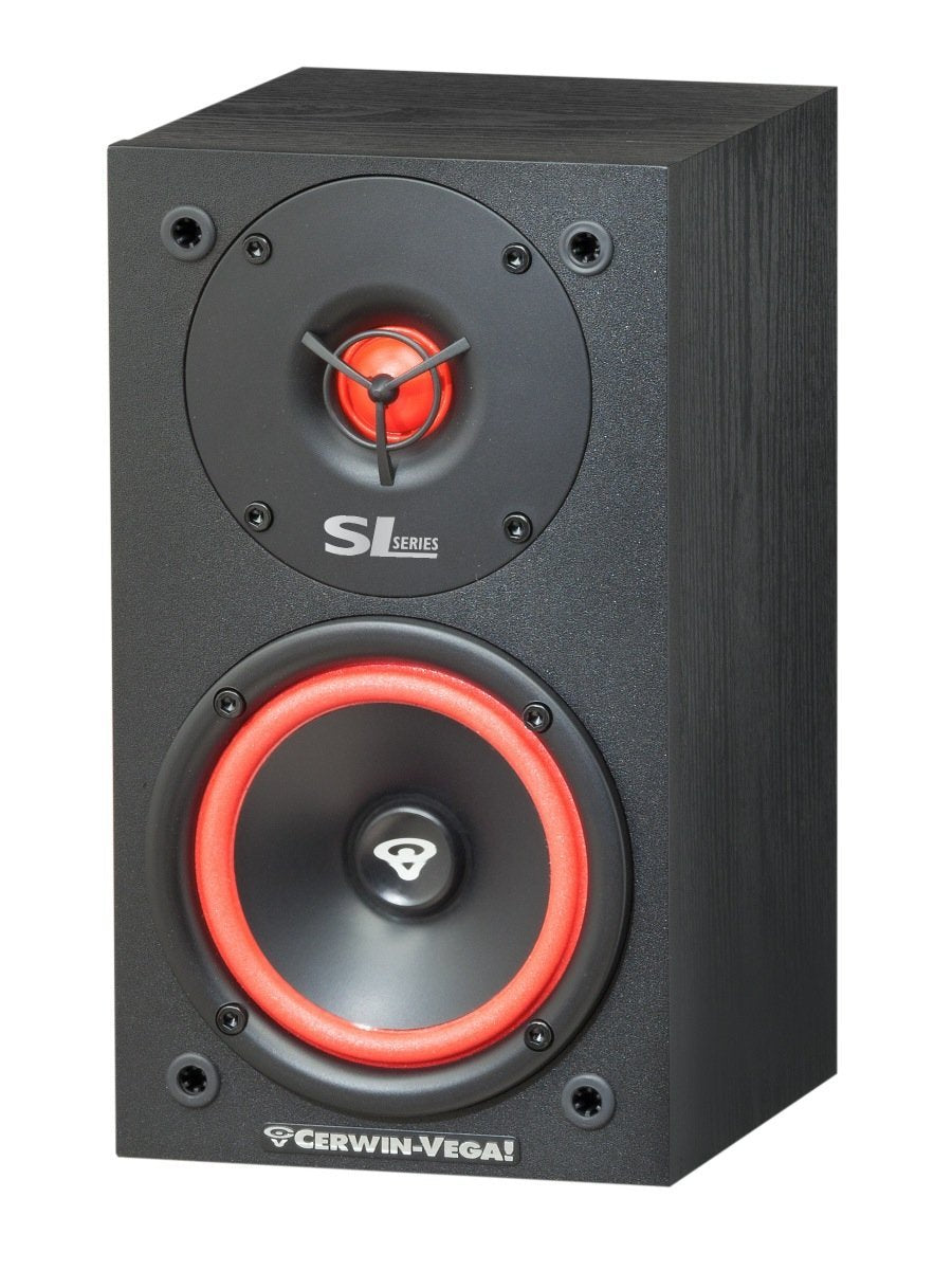 Bocinas Cerwin Vega SL-5M negras de 2 Vías con Controlador de 5 1/4" y Tweeter de Cúpula Blanda