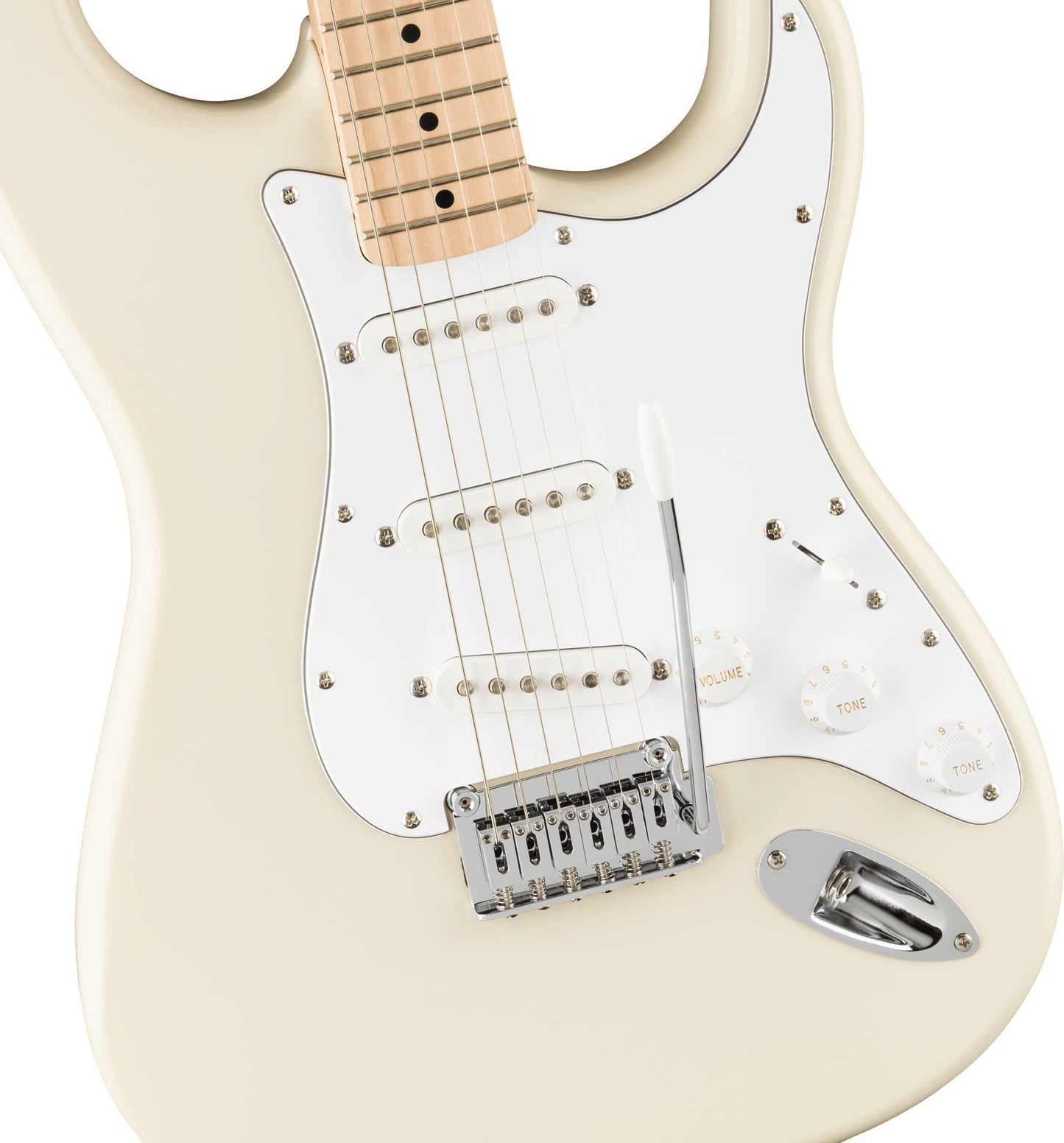 Fender - Squier Affinity Series Stratocaster - Guitarra eléctrica - Blanco olímpico con diapasón de arce