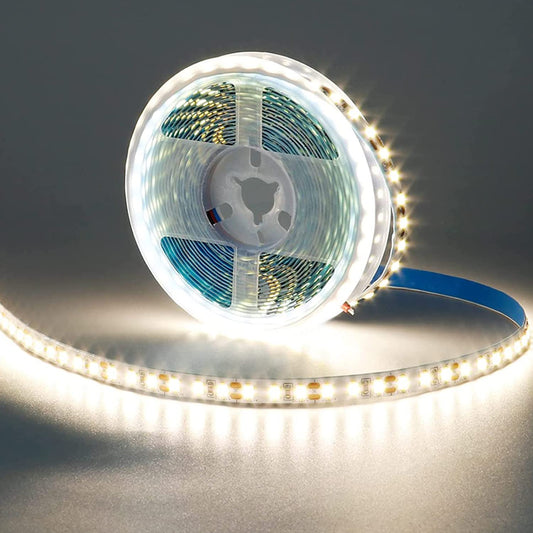 KXZM Tira LED 5M 12V Blanco Natural 4000K Flexible Alta Densidad 600LEDs SMD2835 IP20 Not Impermeable Luces de Cinta LED para Armarios Salón Dormitorio Decoración Hogar(Alimentación No Incluida)