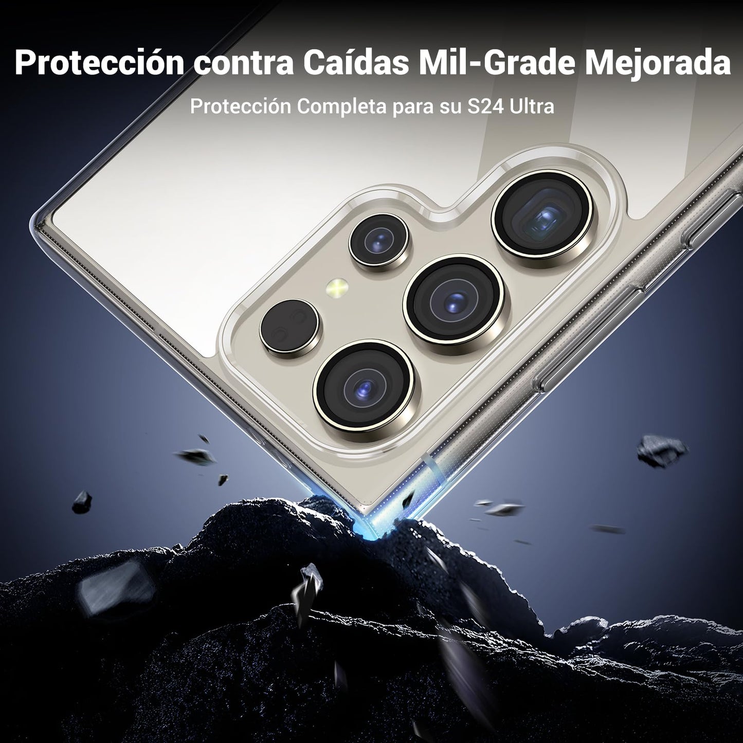 Funda Transparente UGREEN con Protección contra Caídas para Galaxy S24 Ultra