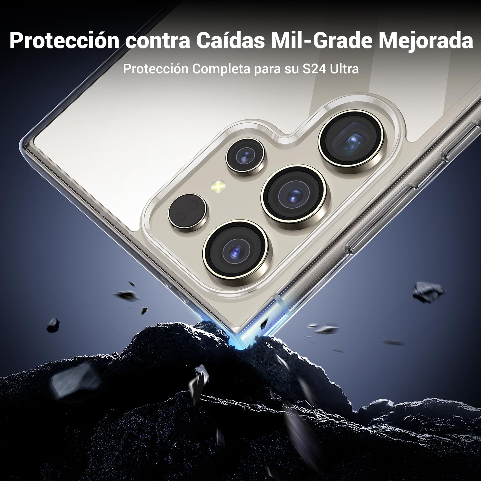 Funda Transparente UGREEN con Protección contra Caídas para Galaxy S24 Ultra