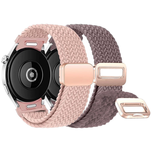 Correa paraTejida Magnética Samsung Galaxy WatchWatch ， para Samsung Galaxy7 6 5 4 40 mm 44 mm, Galaxy Watch (42 mm), Galaxy Watch Active 2 (40 mm), 20mm Correa Correa de Nailon Elástica Ajustable