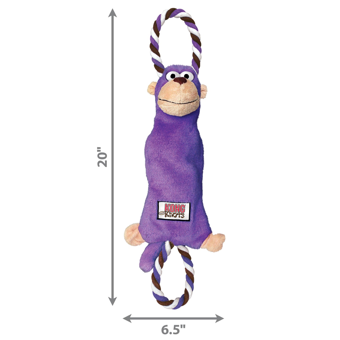 KONG Tugger Knots Monkey Dog Toy, Medium/Large