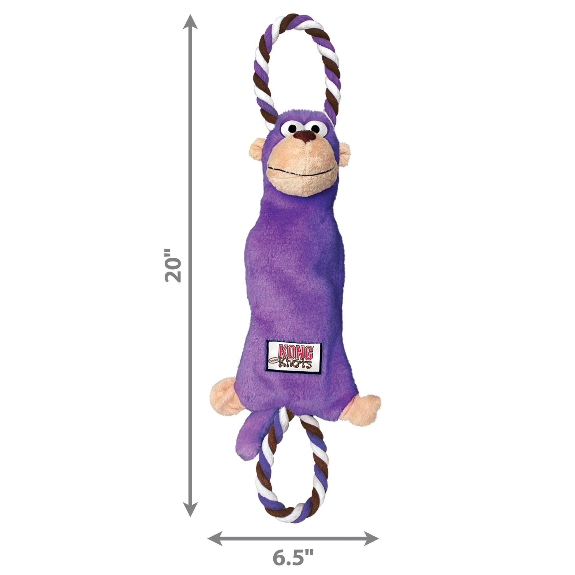 KONG Tugger Knots Monkey Dog Toy, Medium/Large