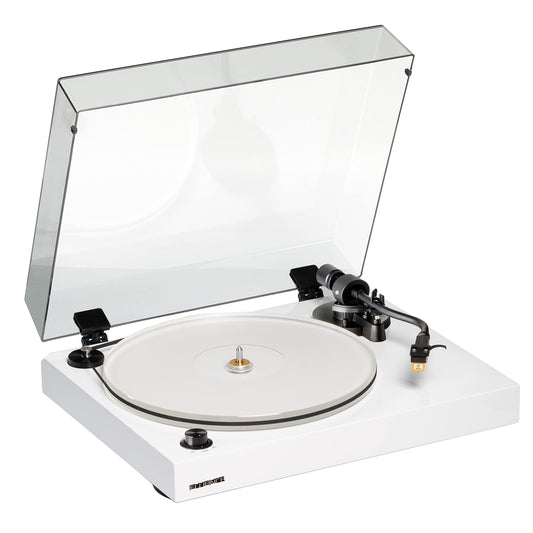 Tocadiscos de Vinilo Fluance RT85N de Alta Fidelidad con Cartucho Nagaoka MP-110 y Plato Acrílico en Madera MDF de Alta Masa