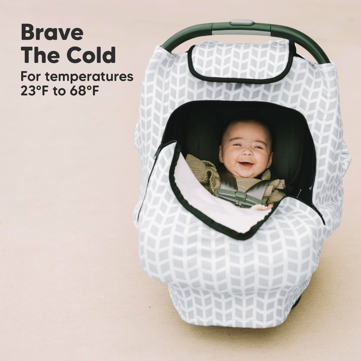 KeaBabies Funda de asiento de coche para bebés – Toldo de asiento de coche de bebé para primavera, otoño e invierno – Fundas de asiento de coche universales de ajuste elástico para bebés, niños y niñas, funda