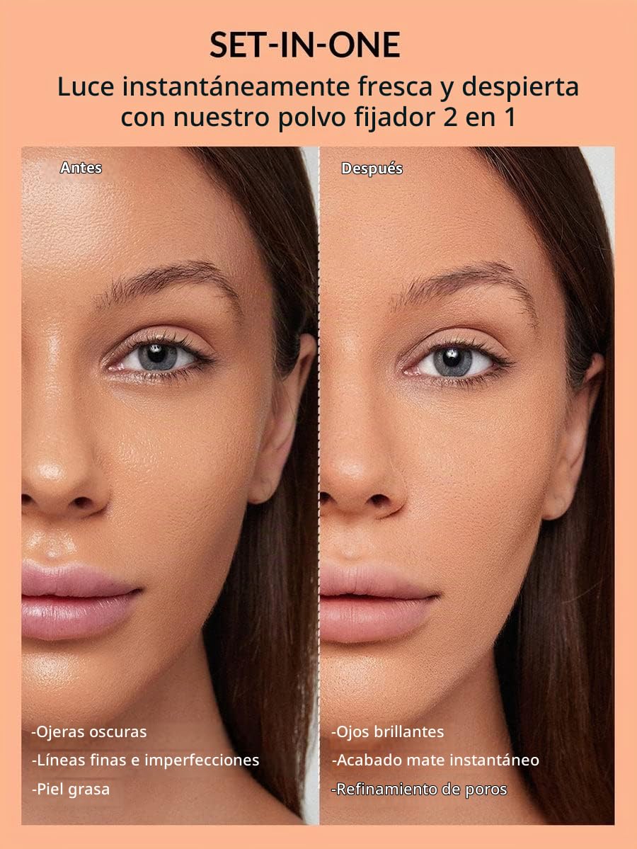 SHEGLAM Insta-Ready Face Powder Polvos fijadores sueltos debajo de los ojos - Arena suave