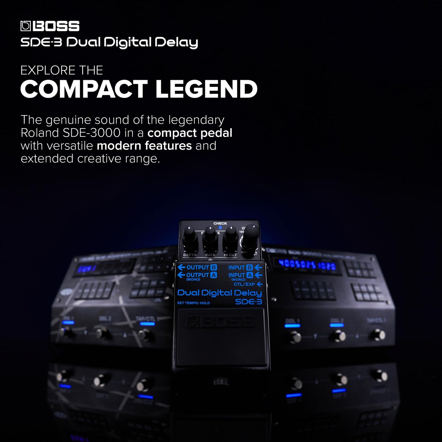 Boss SDE-3 Pedal de retardo digital dual