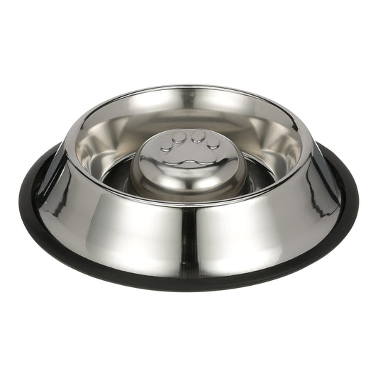 Cuenco de Alimentación Lenta Neater Pet Brands Acero Inoxidable Antideslizante Mediano 2 Tazas para Perros