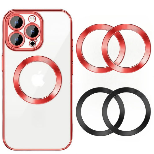 Paquete de Anillos Metálicos Hannahcos Multicolores Compatibles con Magsafe y Carga Inalámbrica