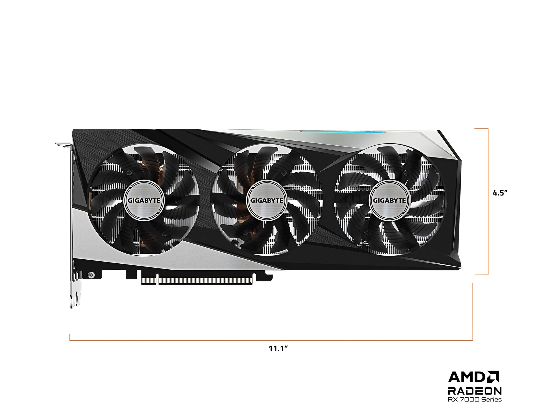 GIGABYTE GV-R76GAMING OC-8GD Radeon RX 7600 Gaming OC 8G Tarjeta gráfica, 3 Ventiladores WINDFORCE 8GB 128 bits GDDR6, Tarjeta de Video