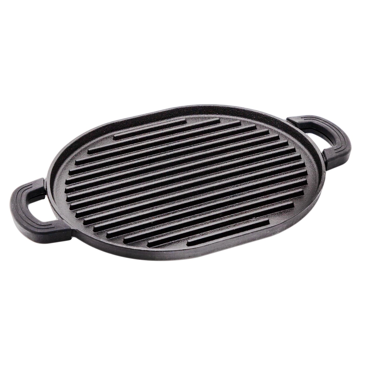 Parrilla de Hierro Fundido Nuwave Negra con Superficie Antiadhesiva y Asas de Silicona Fácil de Limpiar