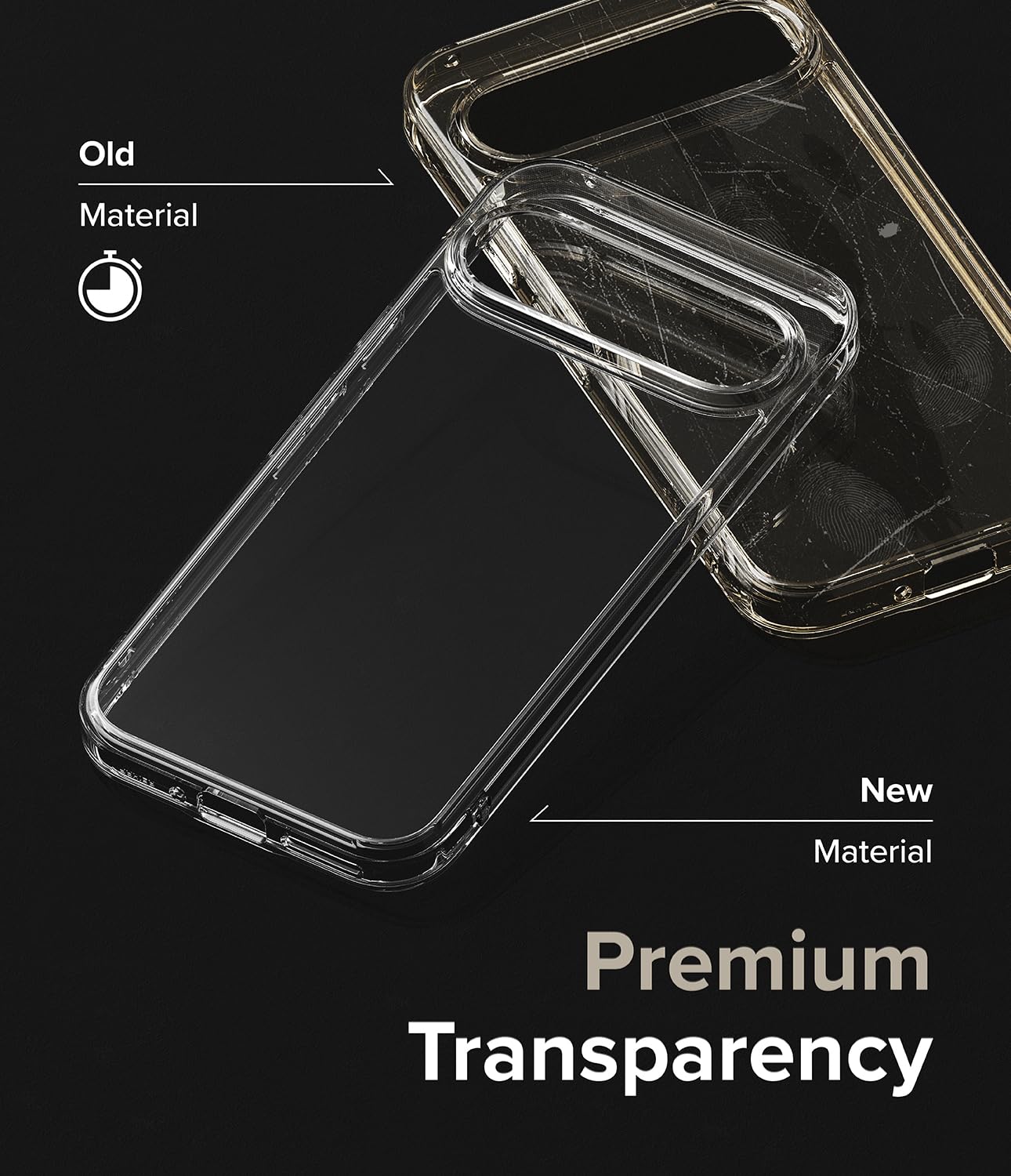 Funda Ringke Fusion Transparente para Google Pixel 9 Pro XL con Agujeros para Cuerda