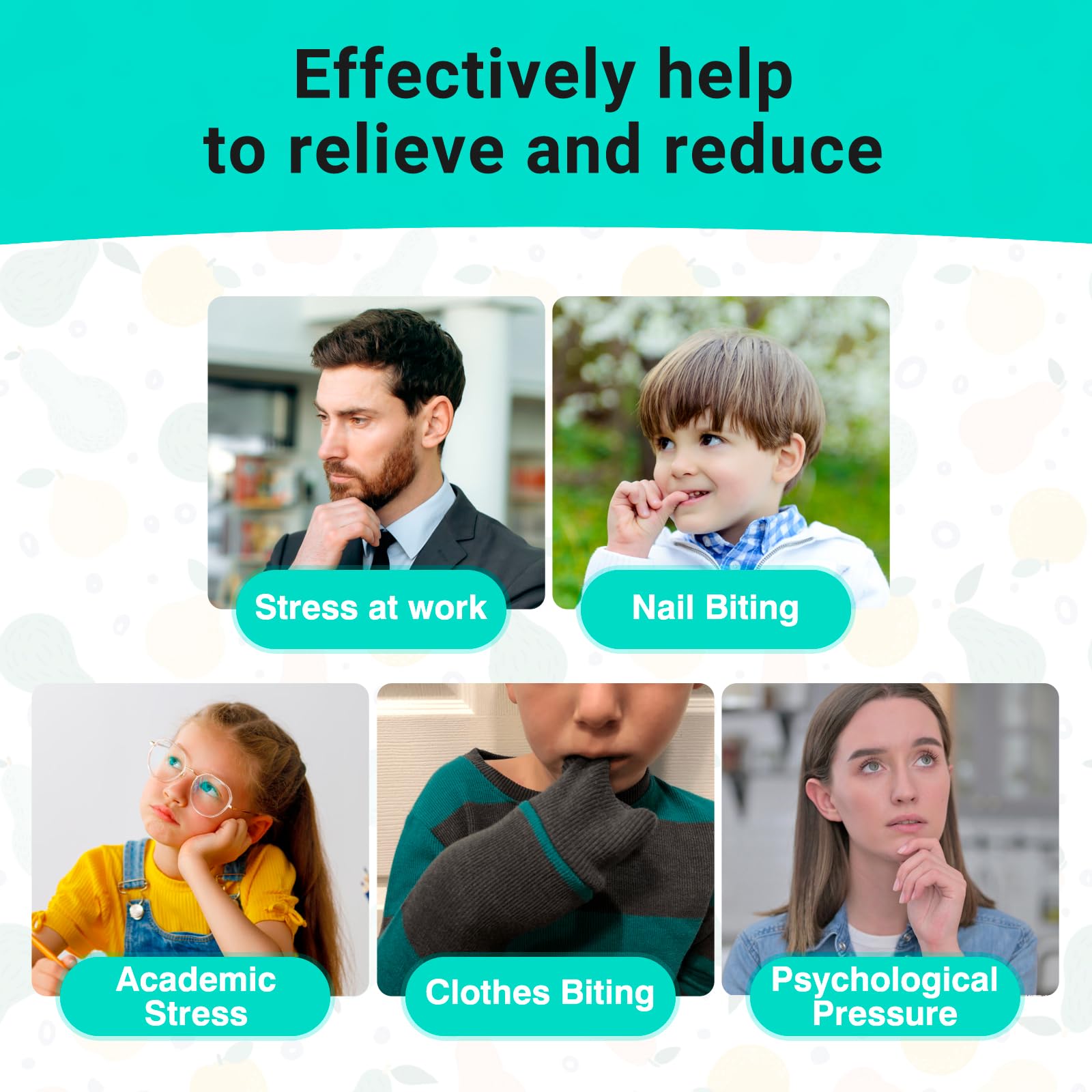 Colgante Masticable Tilcare Chew Chew Silicona para Niños y Adultos con Autismo