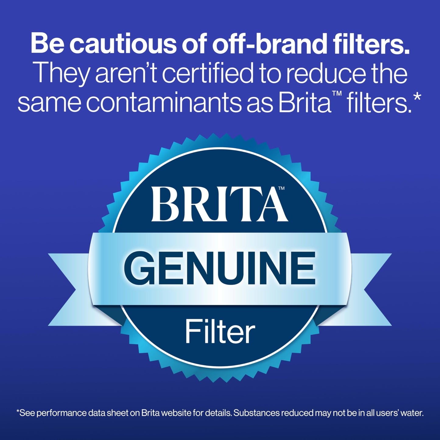 Brita Longlast Filtro de agua, filtros de repuesto de larga duración para jarras y dispensadores, Duradero, Azul oscuro, 1ct, 1