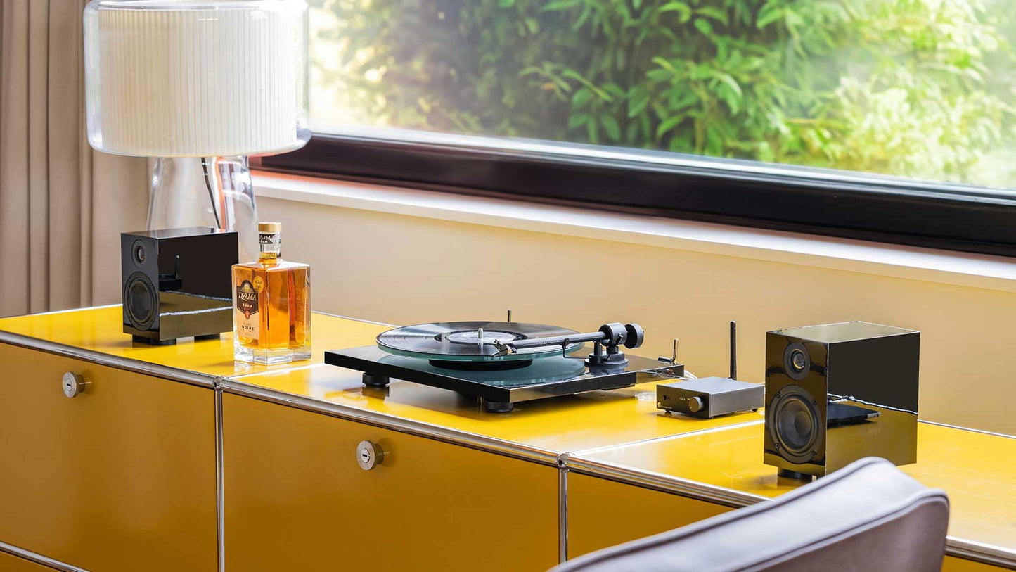 Pro-Ject T1 Evo BT - Tocadiscos con Bluetooth (negro brillante)
