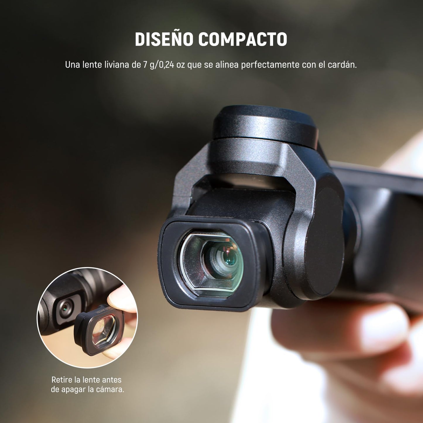 Lente Macro NEEWER Multicapa Vidrio Óptico HD para dji Osmo Pocket 3