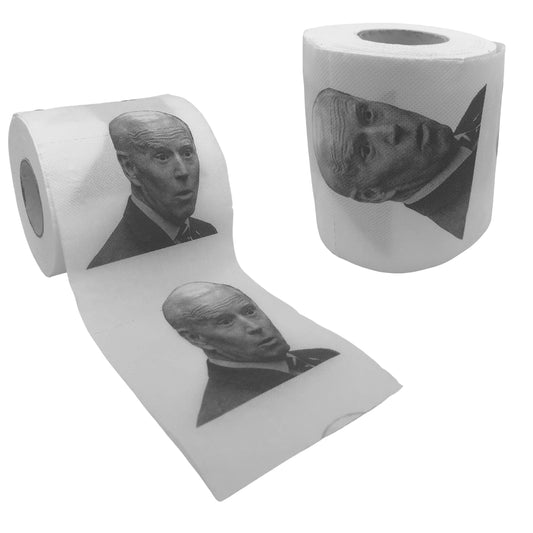 Papel Higiénico Joe Biden Blanco 2-Pack Novelty Divertido