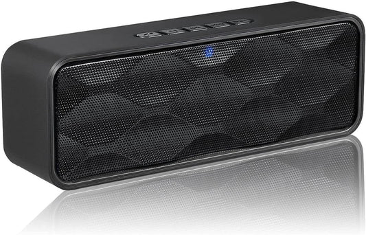 SOYTO Bocina Bluetooth Portátil, Altavoz portátil Bluetooth 5.0 con Sonido estéreo, Ranura para Tarjeta TF, FM y micrófono incorporados, Altavoces portátiles para Exteriores y Viajes