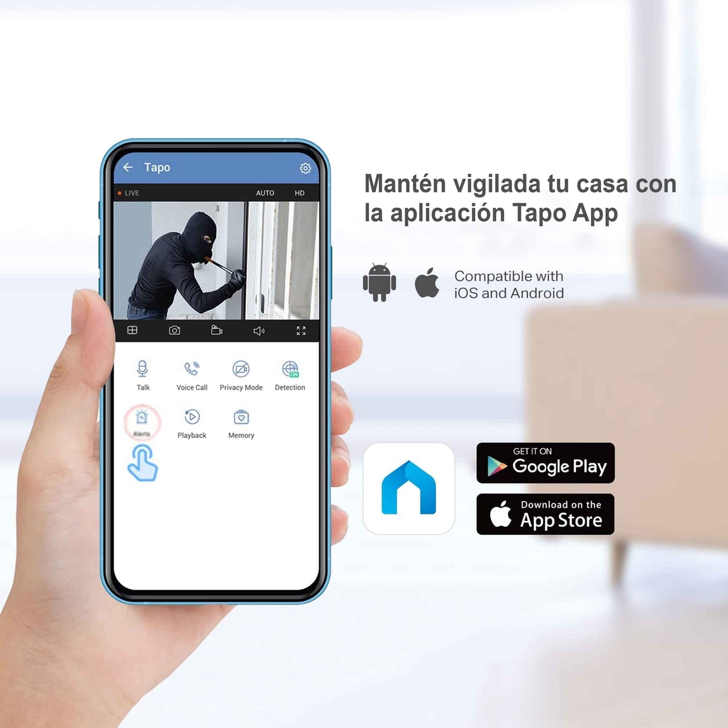 Kit De Cámaras De Seguridad TP-Link Modelo C320WS Blanco Conexión Inalámbrica Resolución 2160 x 1440 Visión Nocturna Audio Bidireccional para Exteriores e Interiores