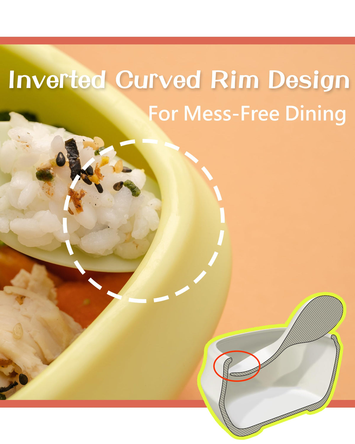 Tiny Genius - Juego de cubiertos para niños pequeños, tenedor de silicona para destete con luces LED para bebé, cuchara y tazón, sin BPA, utensilios de entrenamiento autoalimentados, fáciles de