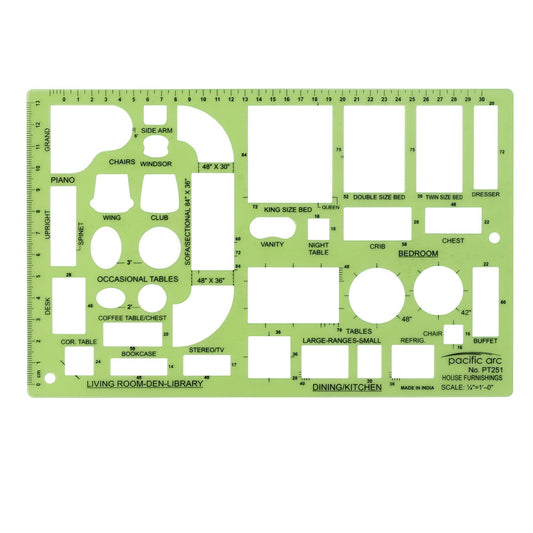 Guía de Plantillas Pacific Arc Beige para Muebles de Casa