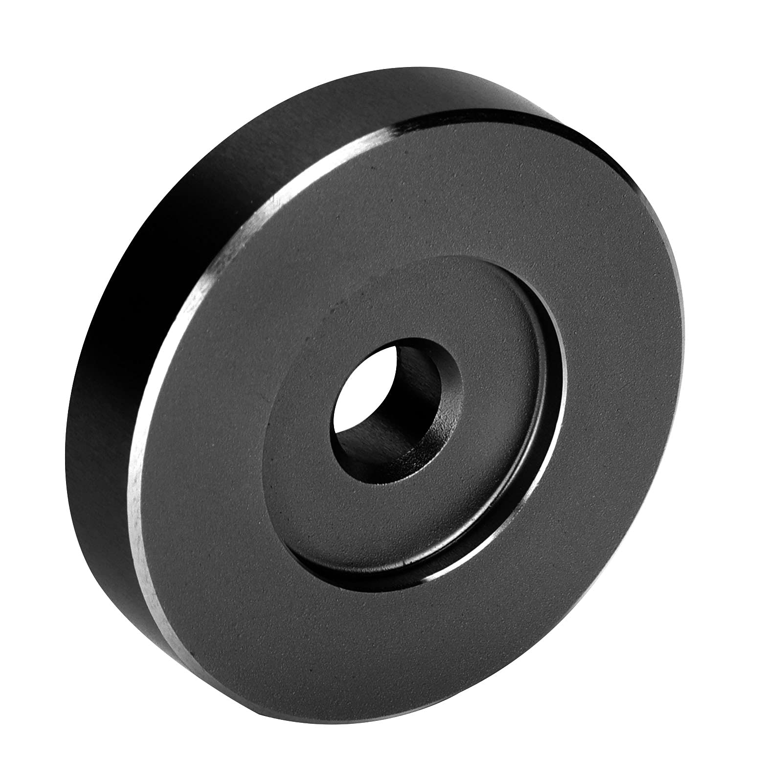 ciciglow Adaptador para Tocadiscos, 45 RPM,Hoja de Conversión de Orificios Grandes, Adaptador de Clip de Vinilo Negro, Adecuado para la Mayoría de los Discos de Orificios(Negro)