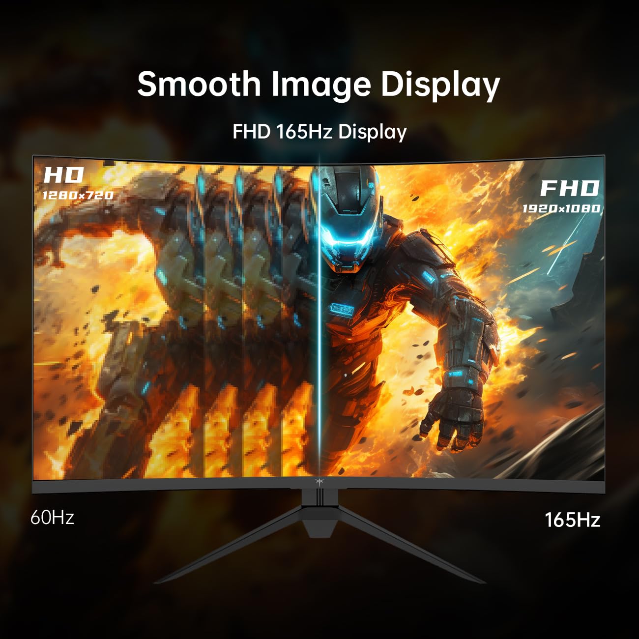 KTC Monitor de juego curvado de 32 pulgadas, monitor de PC FHD 1080P 165Hz, 1500R, 122% sRGB con HDR, FreeSync Premium, HDMI 2.0x2, DisplayPort 1.4, compatible con VESA, inclinación ajustable, cuidado