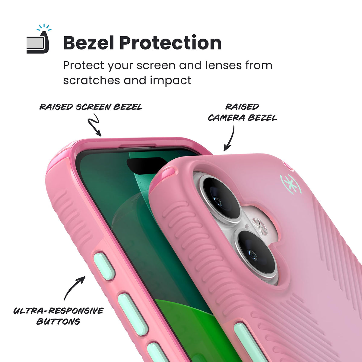 Agarre para iPhone 17 Speck Ibis Rosa Lux con MagSafe