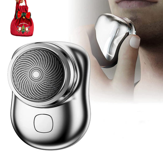 Afeitadora eléctrica portátil Mini Shave, afeitadora eléctrica for hombres, afeitadora portátil, afeitadora en seco y húmedo, afeitadora recargable por USB (con bolsa de regalo de Navidad) (Color : Z