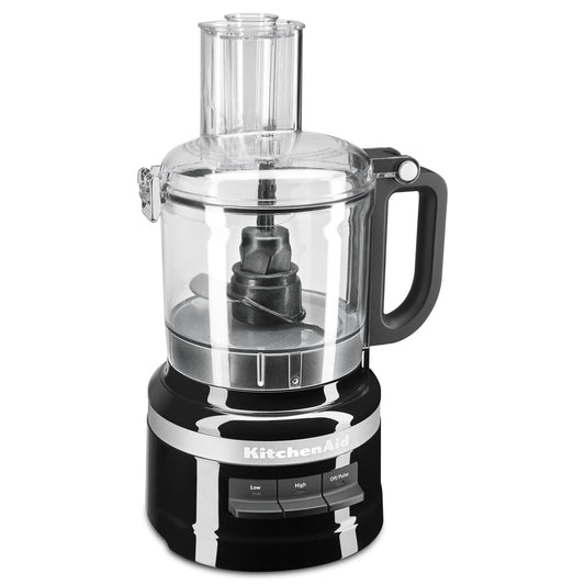 KitchenAid KFP0718OB 7-Cup Food Processor Chop, Puree, Shred and Slice - Onyx Black