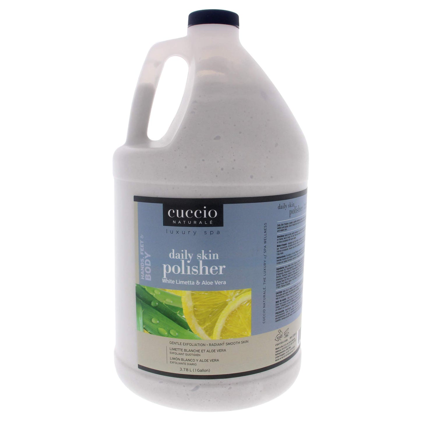 Cuccio Naturale Daily Skin Body Polisher - Soothes And Softens - Gentle Exfoliation Process - Lifts Dead Cells From Surface - Smooth And Radiant Results - White Limetta And Aloe Vera - 3.78 L Scrub