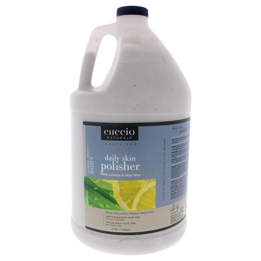 Cuccio Naturale Daily Skin Body Polisher - Soothes And Softens - Gentle Exfoliation Process - Lifts Dead Cells From Surface - Smooth And Radiant Results - White Limetta And Aloe Vera - 3.78 L Scrub