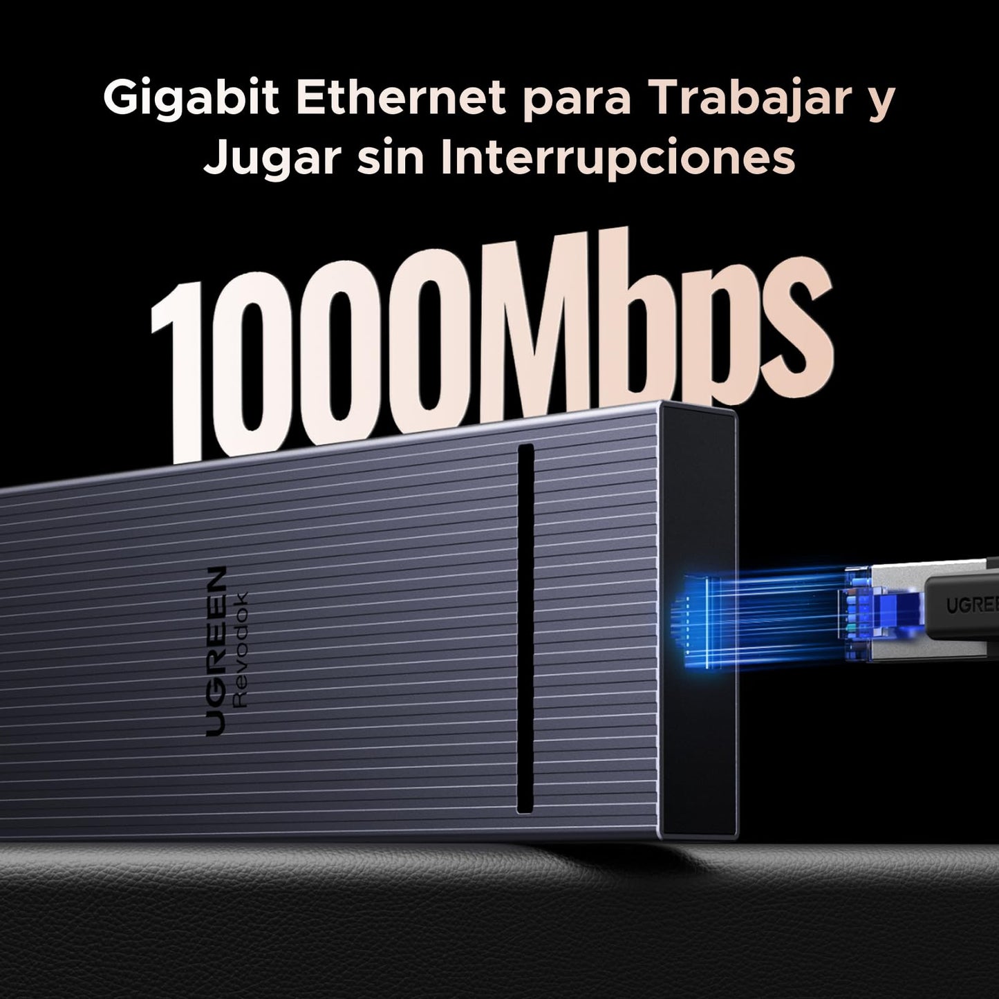 Hub USB C UGREEN Negro con DisplayPort 4K a 120 Hz y HDMI 4K, Puertos de Datos USB-C, Carga PD, Ethernet y Lector SD/TF