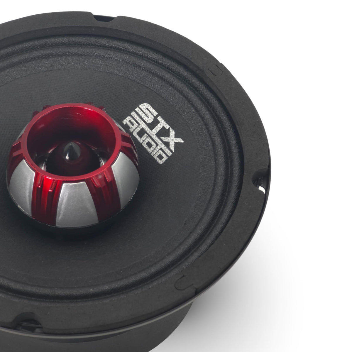 Altavoz de Audio STX X65.2R Rojo con Rejillas Protectoras para Coche