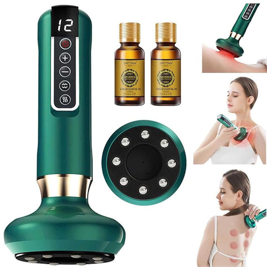 UOUOU Bluile Cellulite Massager,Masajeador anticelulitico, Dexvon Masajeador Anticelulitico, 12 niveles de succión ajustables con for Cintura, Brazos y Piernas y Brazos aliviar la fatiga y la piel