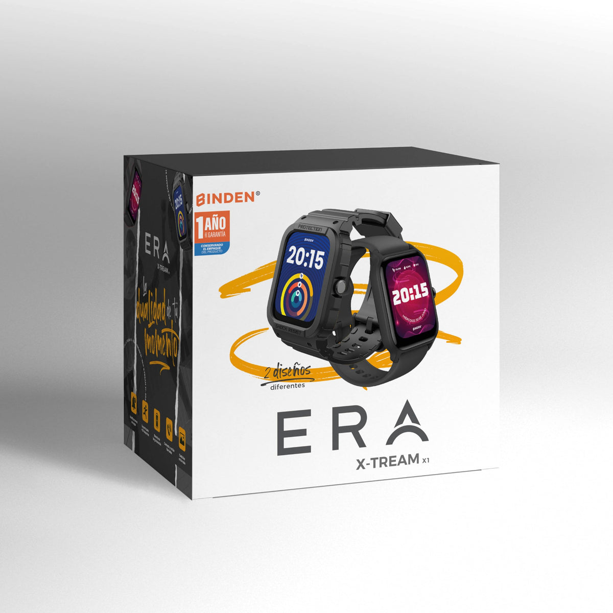 Smartwatch BINDEN ERA XTream X1 Negro con Llamadas y Alexa Integrado para Hombre