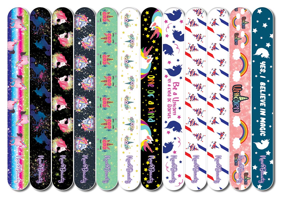 New8Beauty limas para uñas - Unicorn (12-Pack) - Para las niñas adolescentes señoras mamás que trabajan las mujeres, esposa, novia Su