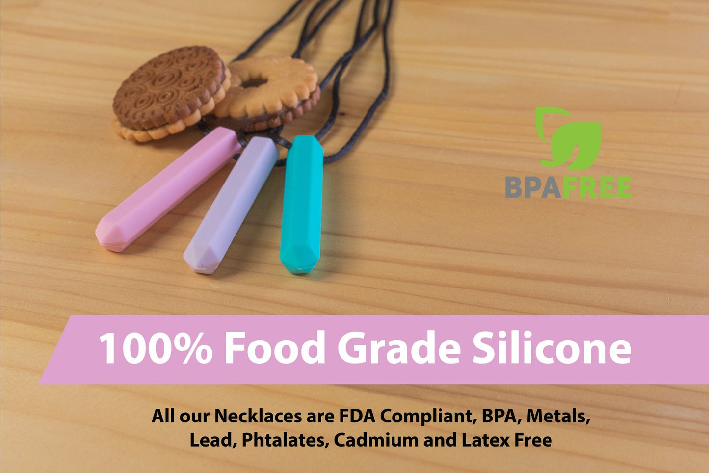 Colgante Masticable Tilcare Chew Chew Silicona para Niños y Adultos con Autismo