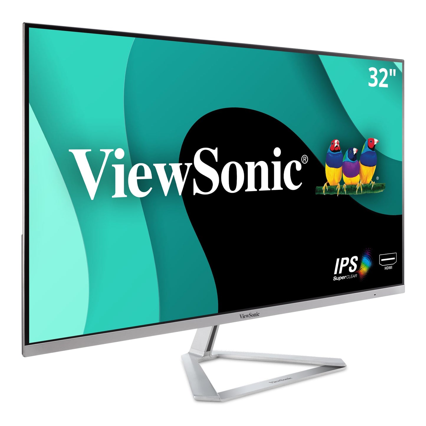 Monitor ViewSonic VX3276-MHD IPS 32 Pulgadas 1080p con Biseles Ultrafinos y DisplayPort