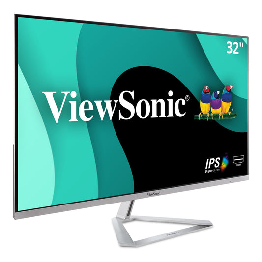 Monitor ViewSonic VX3276-MHD IPS 32 Pulgadas 1080p con Biseles Ultrafinos y DisplayPort