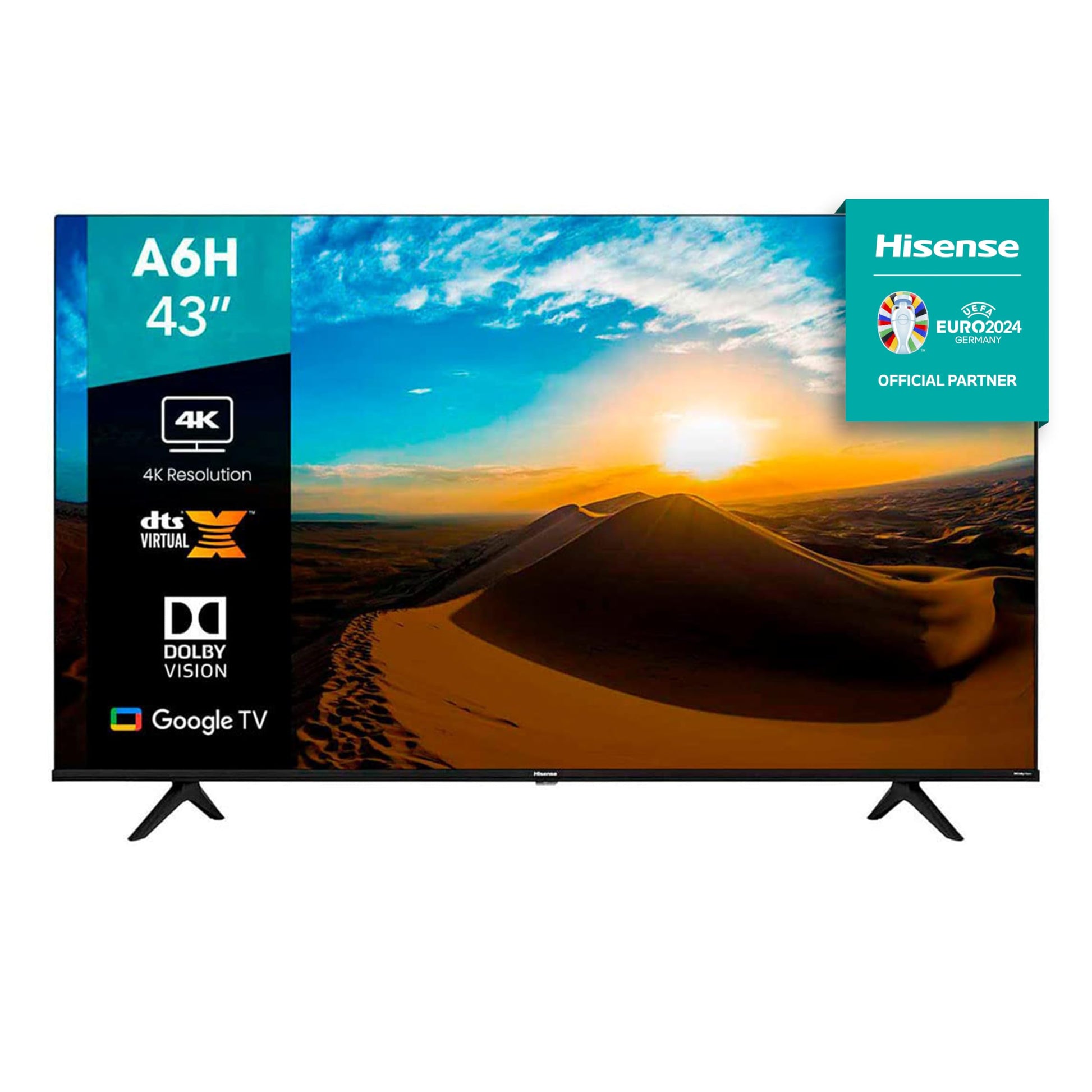 Hisense Pantalla 43" UHD Smart TV LED 43A6H Google TV