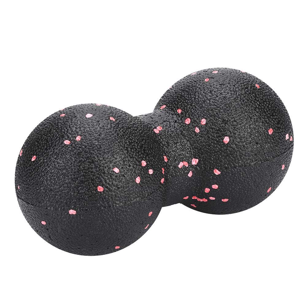 Pelota Masaje Miofascial Doble EPP Negra Terapia Muscular Pilates Yoga 16x8cm