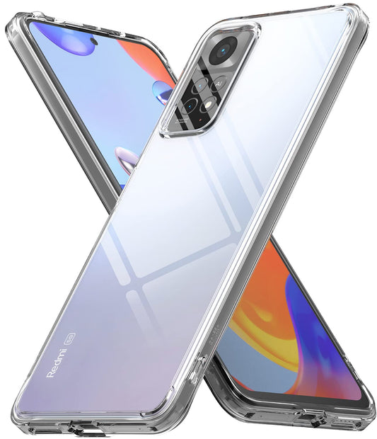 Funda Ringke Fusion Xiaomi Redmi Note 11 Pro Clear Trasera Dura Hybrid con Parachoques de TPU Flexible