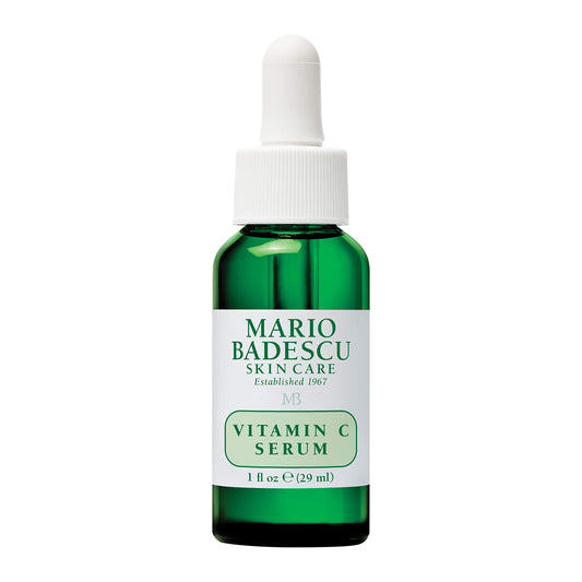 Mario Badescu Suero de vitamina C para todo tipo de piel | Suero ligero con vitamina C e hialuronato de sodio | Reduce visiblemente los signos del envejecimiento | 1 onza líquida (paquete de 1)