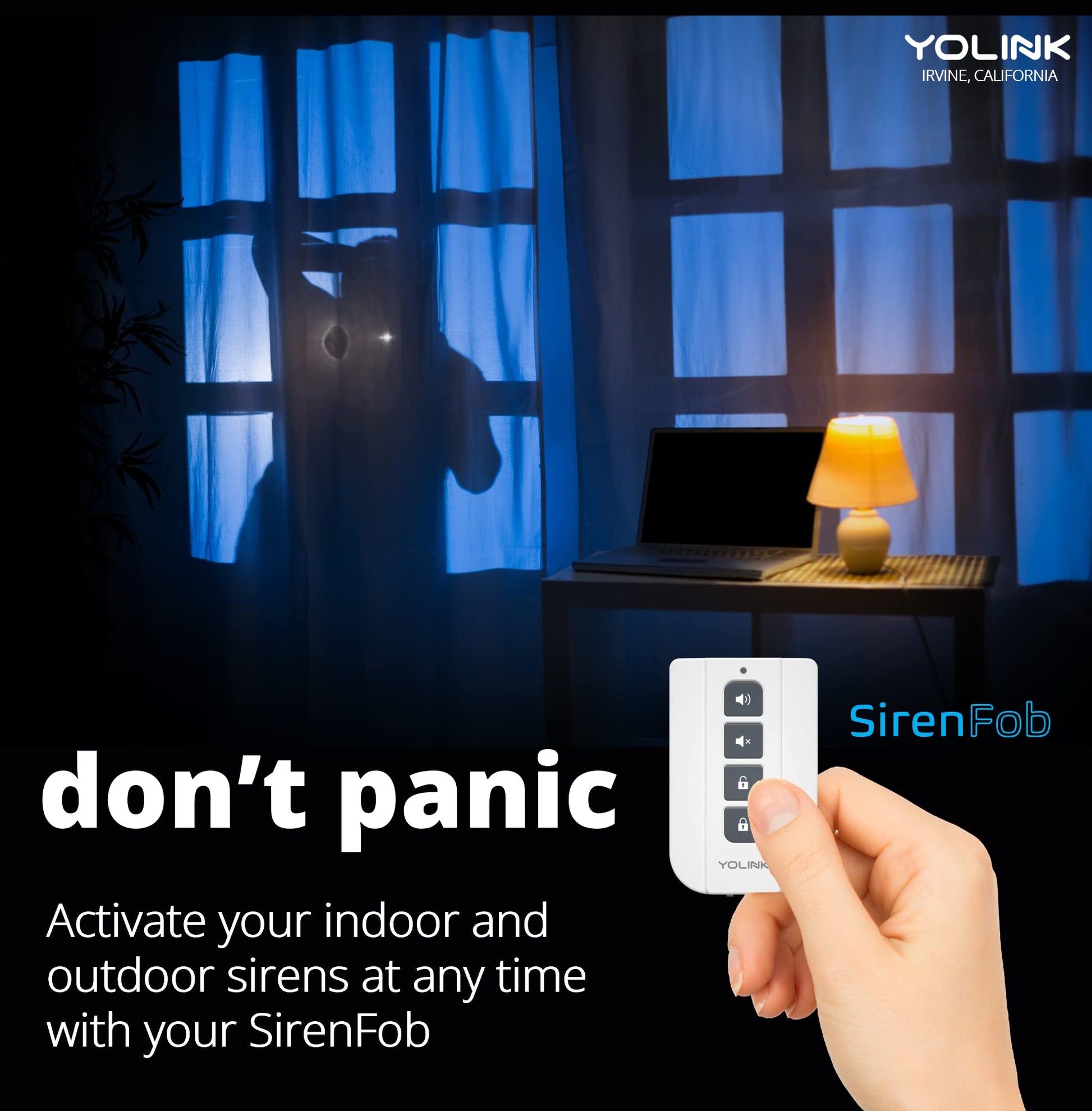 Sirena Inteligente Compatible Con Alexa de 110 dB para Seguridad en el Hogar