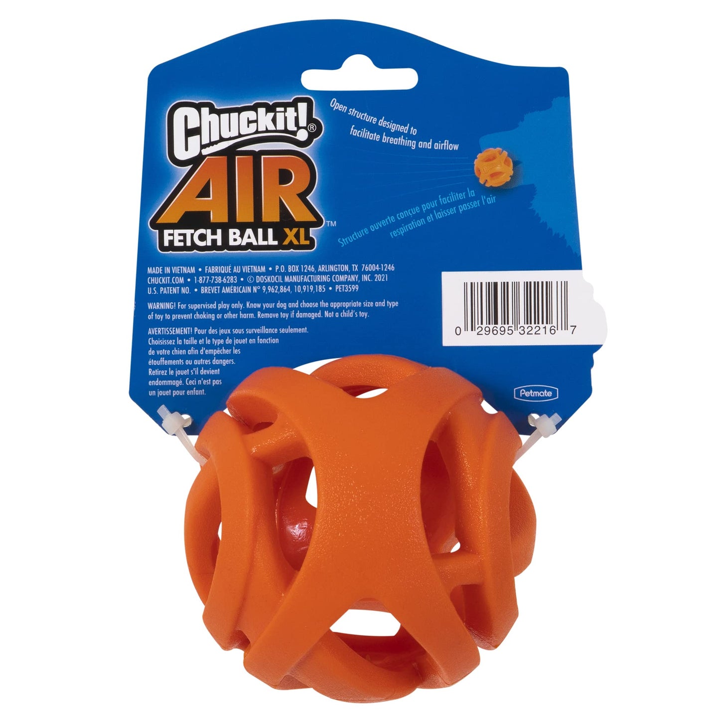 Chuckit! Air Fetch Ball - Juguete para Perro, Extragrande (3.5 Pulgadas de diámetro), para Perros de más de 100 Libras
